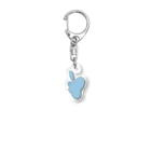 shihokohaのshihokohaくん ブルー Acrylic Key Chain