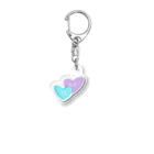 mariascharmsのxoxo シンプル　ハート　デサイン Acrylic Key Chain