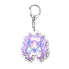 mizuameの青系ねこみみ Acrylic Key Chain