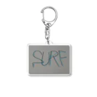 SURF810のSURF 文字(青影) Acrylic Key Chain