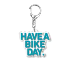 HAVE A BIKE DAY. ＠ SUZURIのHABD logo (AQUA) Acrylic Key Chain