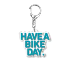 HAVE A BIKE DAY. ＠ SUZURIのHABD logo (AQUA) アクリルキーホルダー