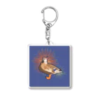 やちよ｜リアル鳥イラストのはちまき鳥_カルガモさん Acrylic Key Chain