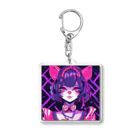 パンクビビッド•ピエロ団のパンクビビッド・ピエロキャットレディ Acrylic Key Chain