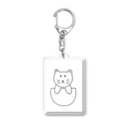 萬屋こたろうのポッケから顔を出すねこ Acrylic Key Chain