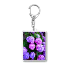 💚ぱなえてんてー💚の紫陽花(梅雨) Acrylic Key Chain