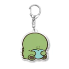 ちますけの抱っこかいじゅう。(水色) Acrylic Key Chain