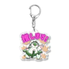 高橋マイルの怪獣ショップ563 SUZURI店のスタンプ怪獣 オシテイラス Acrylic Key Chain