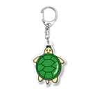 水平線クラークのアートラボの【Turtle Shoot】カメさん Acrylic Key Chain