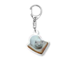 福ちゃんショップの食パンねこ Acrylic Key Chain