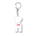 BarkingBeatsのPawreo🐾おでかけキーホルダー(シルバー） Acrylic Key Chain