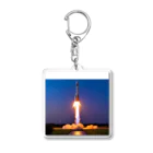 swanの夕焼けのロケット Acrylic Key Chain