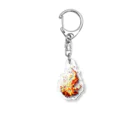 takosanfactoryのピクセル　Fire Acrylic Key Chain