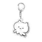 bonnnun ﾎﾞﾝﾇﾝのocat ｵｷｬｯﾄ ｱｸｷｰ 白ﾌﾁﾅｼ Acrylic Key Chain