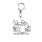 itsuto-こねこしょうしょうめんへらのアクリル/ヒロ「病院は、おことわり」＋クッション Acrylic Key Chain