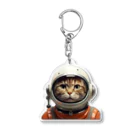 スペースキャットコレクションの🚀 宇宙猫スペーススーツグッズ 🚀 アクリルキーホルダー