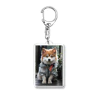 TATAKUKUのおしゃれな犬 Acrylic Key Chain