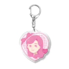 Charmy/デザイナー・イラストレーターのピンクちゃん Acrylic Key Chain