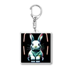 ニコニコマーケットのうさぎさん② Acrylic Key Chain