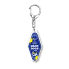 ika megu SHOPのホテルルームキー(ブルー) Acrylic Key Chain