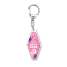 ika megu SHOPのホテルルームキー(ピンク) Acrylic Key Chain