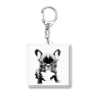 soramame1119のフレンチブルドックの仔犬グッズ Acrylic Key Chain