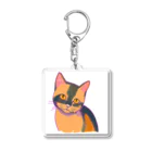 猫、かわいい系ショップのこっちを見るかわいい猫 Acrylic Key Chain