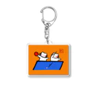 麗華商店のダブルスする仲良し猫 Acrylic Key Chain