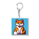 てっきんマンのドット絵ねこくん Acrylic Key Chain