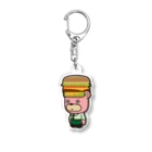 はたらっくまのバーガーっくま Acrylic Key Chain