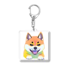 POP BLUE ショップのかっこいい柴犬くん Acrylic Key Chain