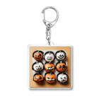 オクさんのBuzzショップのハロウィンお菓子なキャラクターズ Acrylic Key Chain