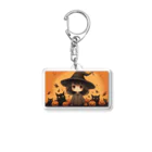 ほのぼのの魔女っ子MEGU ハロウイン風 Acrylic Key Chain