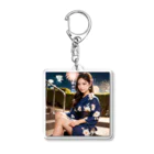 ゆきのAI美女グッズのゆき　AI美女(浴衣ver) Acrylic Key Chain