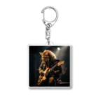 Gavi'sのRockなCat 猫ギターバージョン2 Acrylic Key Chain