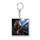 Gavi'sのRockなCat ギターバージョン3 Acrylic Key Chain