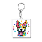 ハッピー・ディライト・ストアの癒しの犬グッズ Acrylic Key Chain