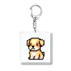 ebizo999のドット絵の子犬 アクリルキーホルダー