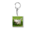 Stylishのキュートな犬 Acrylic Key Chain