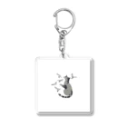 チェリオの鳥と遊ぶ猫 Acrylic Key Chain