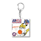 キイロチャンのバスケットボール選手の猫 Acrylic Key Chain