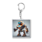 summerのショップのかっこいいロボットのイラストグッズ Acrylic Key Chain