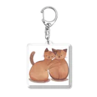 SK8461の仲良い兄弟猫 Acrylic Key Chain