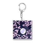 raran06の夜桜 Acrylic Key Chain