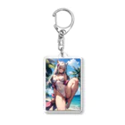 RGセクシーガールの猫耳娘 Acrylic Key Chain