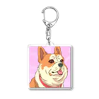 まさのお店の人懐こい犬 Acrylic Key Chain