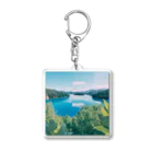 高校生物販の綺麗な湖のキーホルダー、洋服、スマホケース Acrylic Key Chain