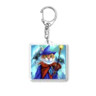 まさのお店の魔法使いの猫 Acrylic Key Chain