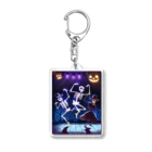 seasun011のハロウィンスケルトンダンス01 Acrylic Key Chain