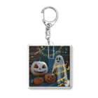 いらすとグッズのハッピーハロウィン Acrylic Key Chain